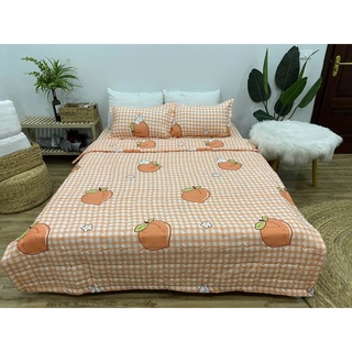 Bộ Chăn Ga Gối Hè Thu 5 Món ( Gồm 1 Chăn Hè, 1 ga bo chun,2 vỏ gối nằm và 1 vỏ gôi ôm)