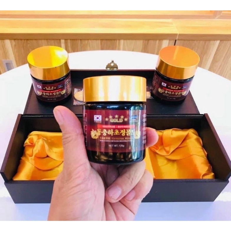 [DATE MỚI] Cao Đông Trùng Hạ Thảo GOLD Hộp Gỗ Đen 3 lọ Hàn Quốc [ Hàng Mới Về ]