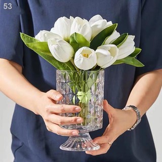 Bình thủy tinh gió Bắc Âu canh cắm hoa phòng khách văn hóa nước máy tính để bàn sáng tạo trong suốt đơn giản h