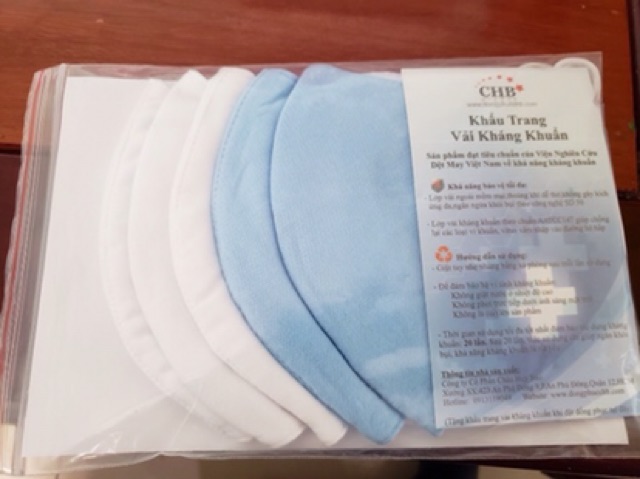 Khẩu trang vải 3 lớp | BigBuy360 - bigbuy360.vn