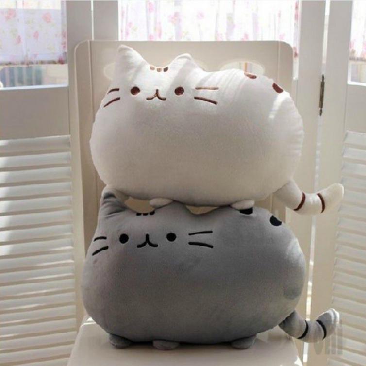 Chú mèo pusheen nhồi bông xinh xắn chuyên dụng trang trí phòng khách tiện lợi