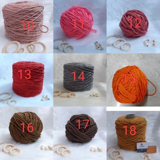 200g Dây thừng đan macrame, dây cotton xoắn 3 - 3mm. Nhiều màu sắc