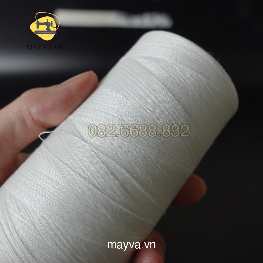 Chỉ may Coats màu trắng 5000m nguyên cuộn