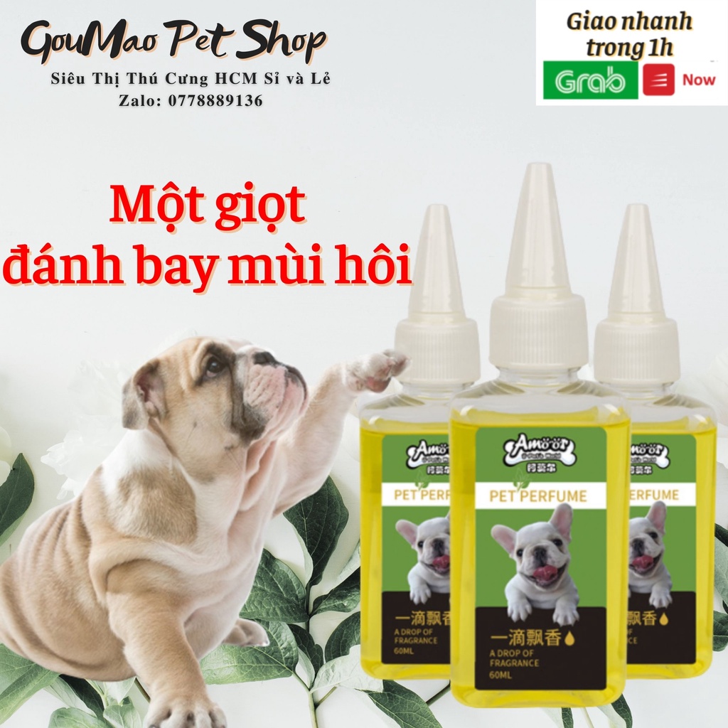 Dung dịch lau nhà đánh bay mùi khai, mùi hôi từ phân và nước tiểu chó mèo  - 60ml