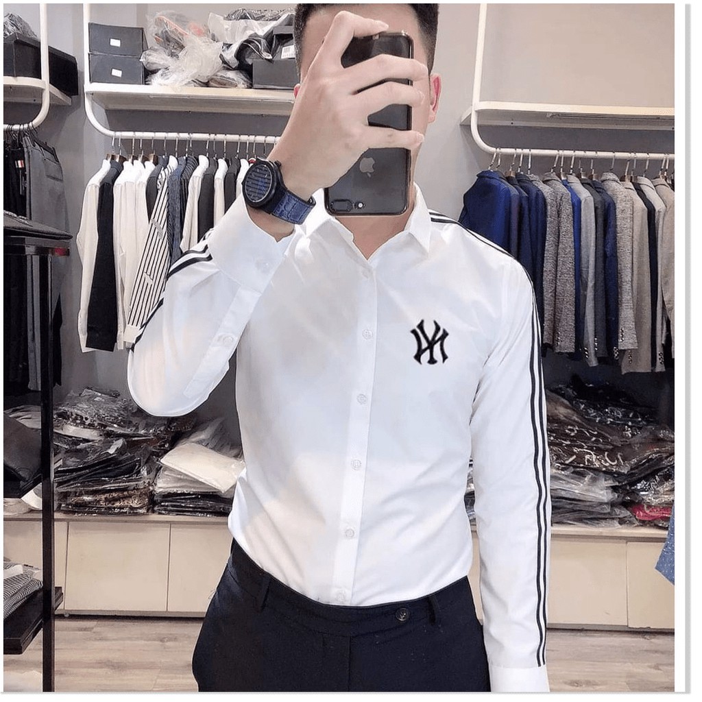 Áo sơ mi namthêu họa tiết đẹp hàng hot &lt;3 HP