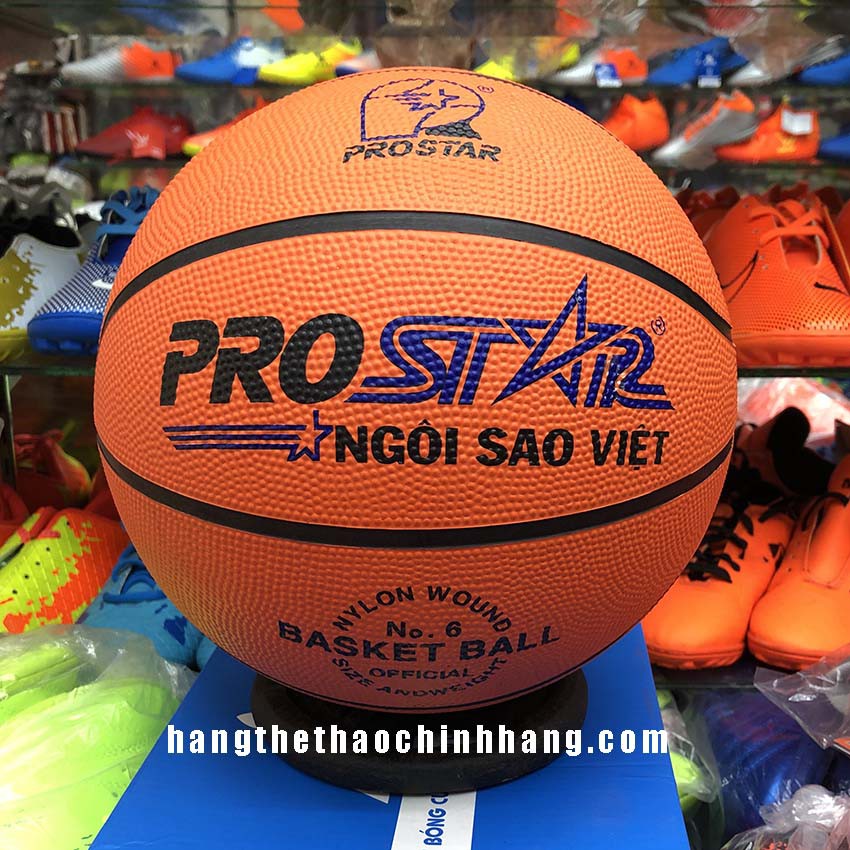 Quả bóng rổ Cao Su PROSTAR – Size 3,5,6,7 (Tặng kim bơm bóng + túi lưới) – Bóng rổ trẻ em, bóng rổ luyện tập