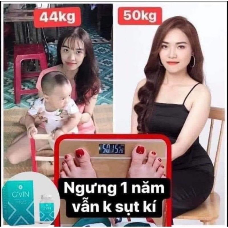 THẢO MỘC TĂNG CÂN G'VIN SỐ 1 VN(Kèm thẻ bao hành)Tăng 2_6 kg.không tăng hoàn tiền 💯.Mua nhiều giảm giá