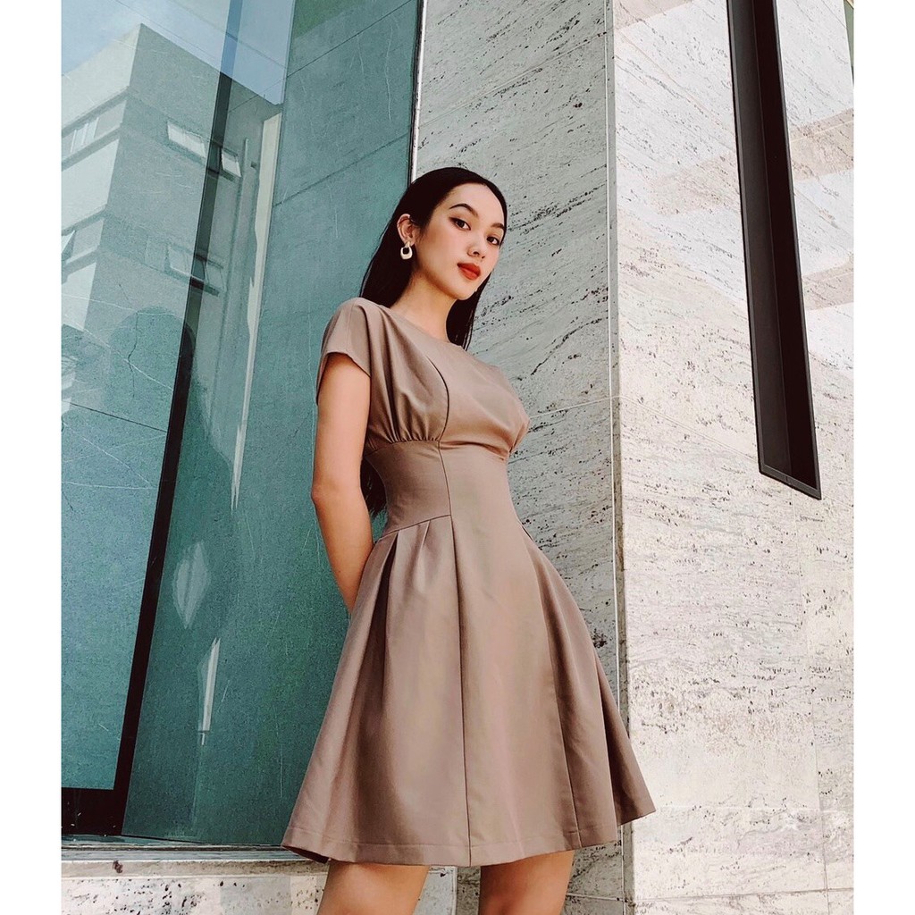 Váy nữ liền thân SOPHIE dáng chữ A chất liệu Kate Hàn MAIIMER V023AVS