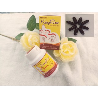 KingRose, an điều kinh lọ 60 viên king rose, giúp điều hòa kinh nguyệt, giảm đau bụng kinh