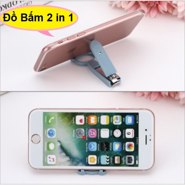 Dụng Cụ Bấm Móng Tay 2 Trong 1 + Giá Đở Điện Thoại