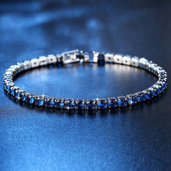 Vòng tay khóa kẹp dạng chuỗi hạt lập phương bằng kim loại đồng/đồng thau đính hàng đá zircon | BigBuy360 - bigbuy360.vn