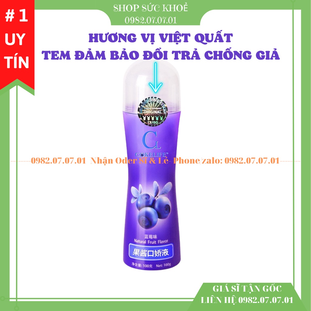 Gel Bôi Trơn Quan Hệ Miệng (Oral sex) Cokelife 100 ml Hương Trái Cây Thơm Miệng Mượt Mà, Dùng Được Cho Cô Bé, Sỉ LH!
