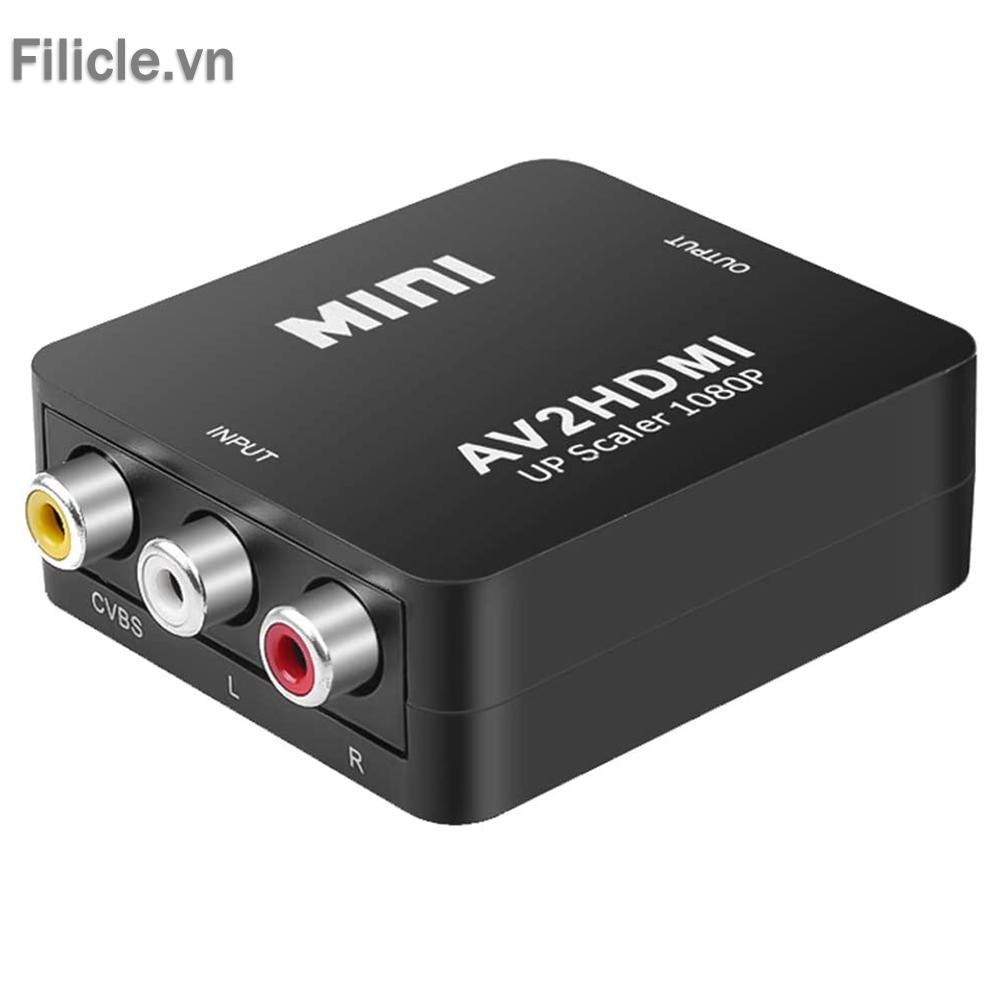 Đầu chuyển đổi AV sang HDMI mini AV2HDMI độ phân giải 1080P cho máy chiếu HDTV