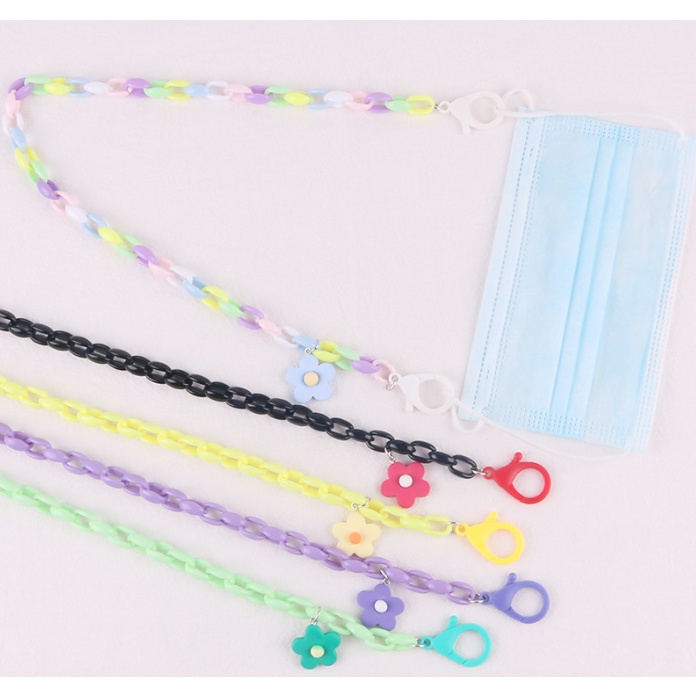 Giá đỡ mắt kính chống thất lạc bằng acrylic hình hoa màu kẹo