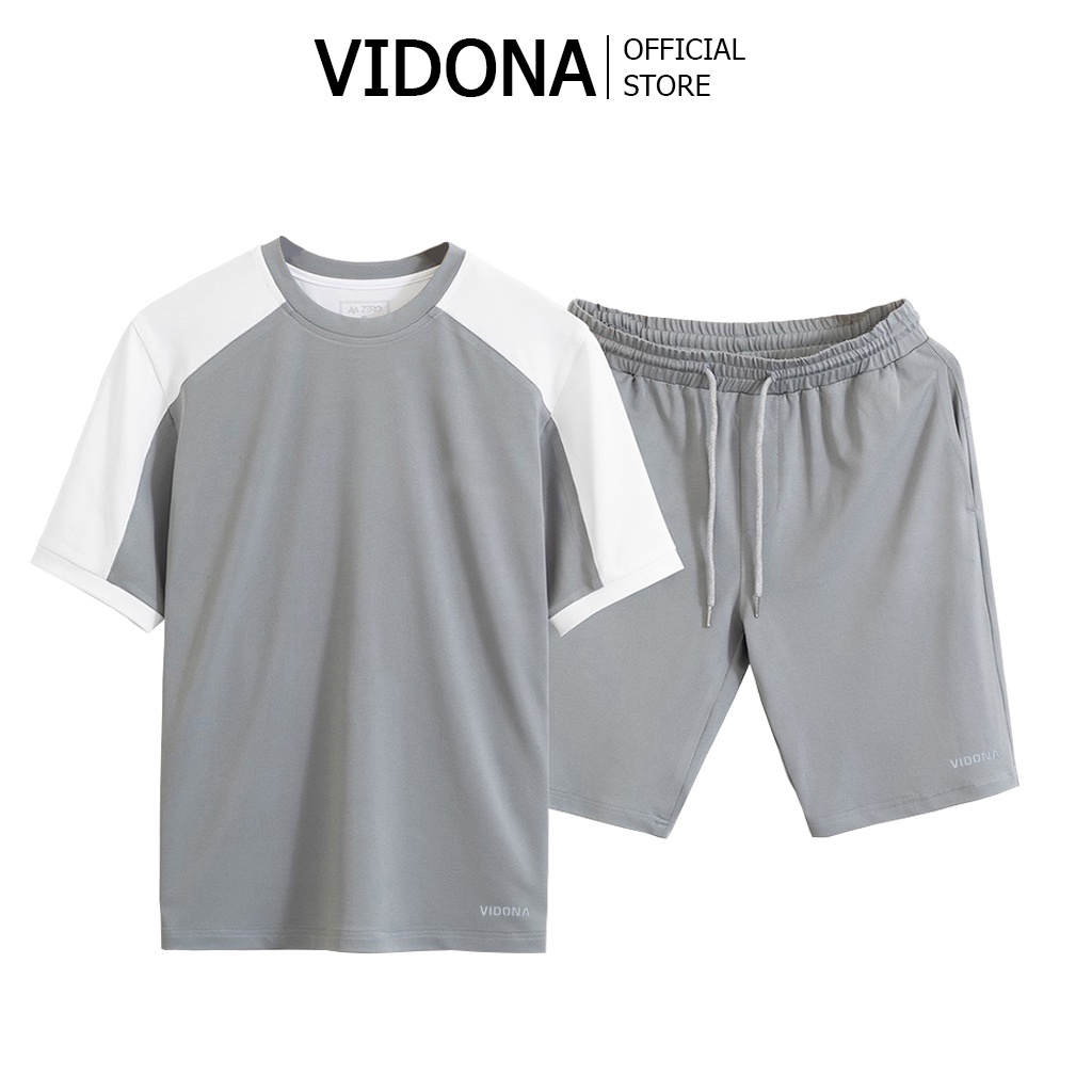 Bộ thể thao nam, phối 2 mảnh, chất liệu cotton - Vidona Luxy. Lengend