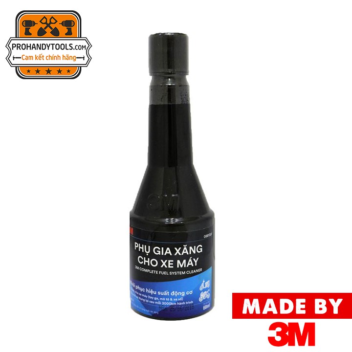 Chai Phụ Gia Xăng Cho Xe Máy 3M Complete Fuel System Cleaner 60ml Date 06/2021
