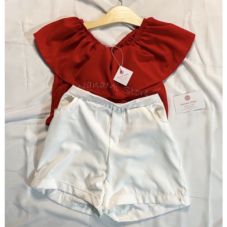HOT! GIÁ RẺ! SET BỘ ÁO CÁNH DƠI CÓ KHOÁ KÉO QUẦN TRẮNG