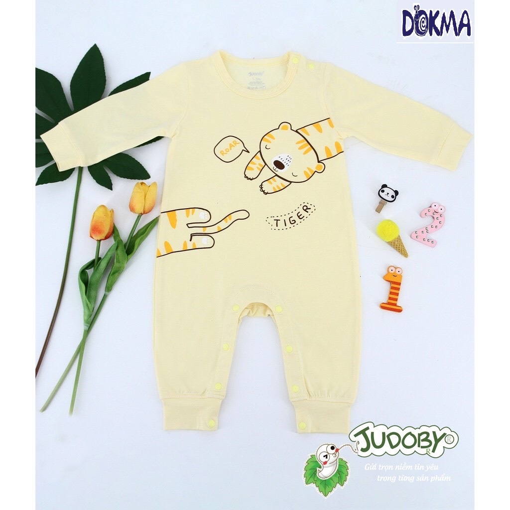 JB423 Bộ body cài vai dài tay của công ty TNHH dệt may Dokma (3-12M)