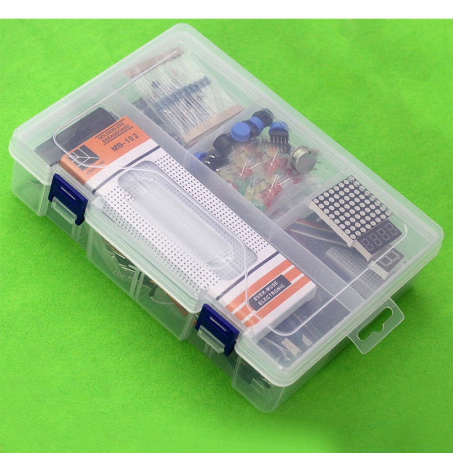 Combo Bộ Kit Học Tập Arduino Uno R3 V1 Cơ Bản (có hộp nhựa) D00-547 | BigBuy360 - bigbuy360.vn