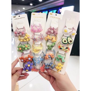 Set 10 dây cột tóc xinh xắn cho bé gái