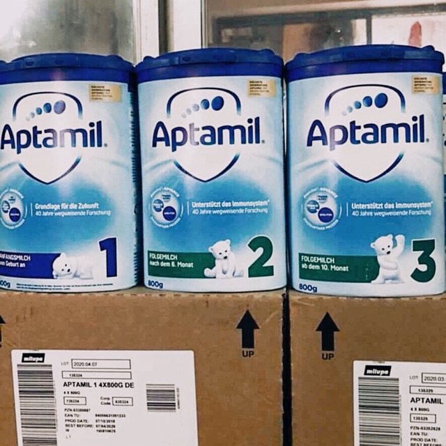 Sữa bột aptamil Đức xanh 800g đủ số