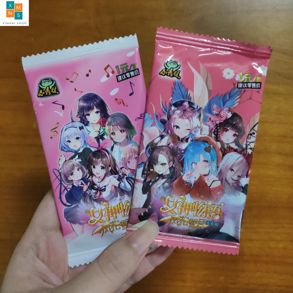 7 Mẫu Set 5 Ảnh Thẻ Nhân Phẩm Waifu Pack Card In Hình Nhân Vật Nữ Anime Girl Chibi