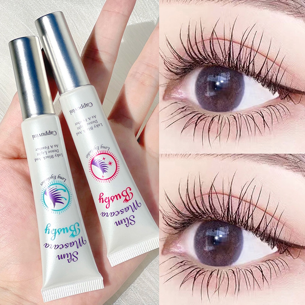 Mascara Uốn Cong Làm Dài Lông Mi 2 Màu Kháng Nước Không Nhòe Lâu Trôi