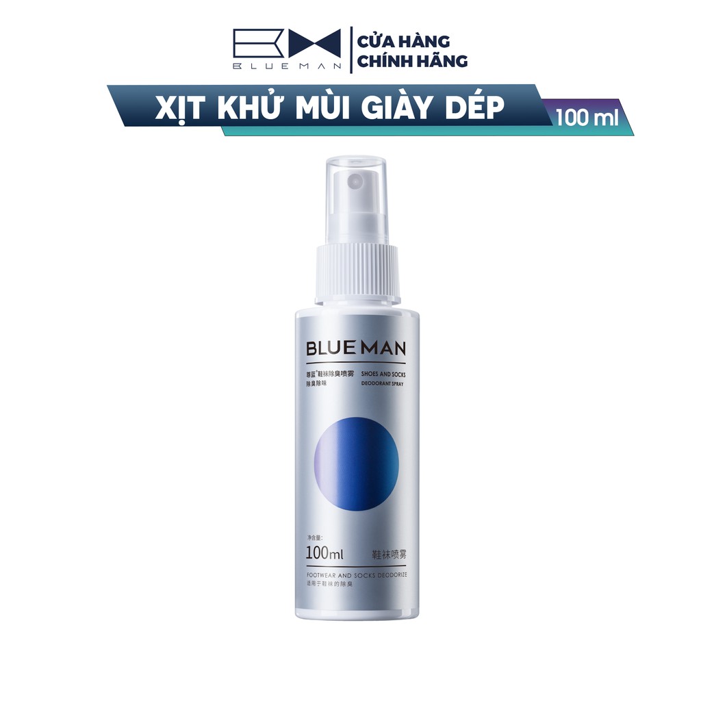 Xịt Khử Mùi Giày Dép &amp; Mùi Hôi Chân BLUEMAN 100ml ZL135