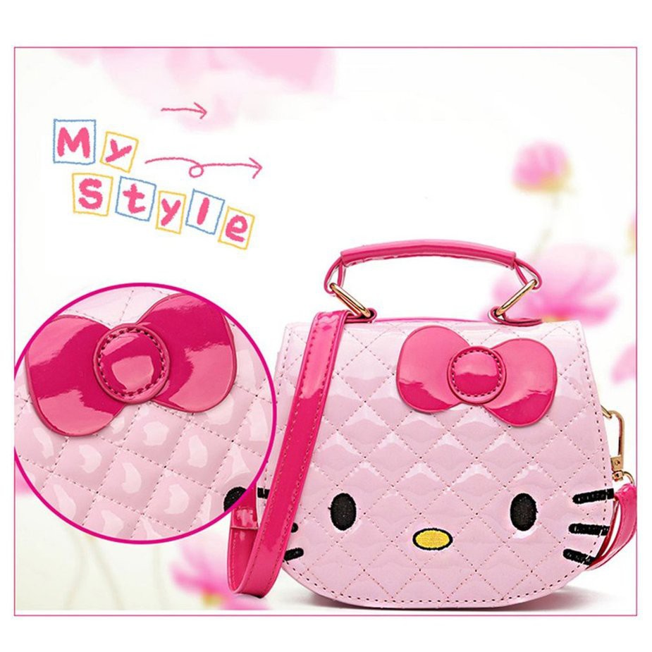 Túi thời trang kiểu dáng mèo hello kitty dễ thương dành cho bé gái