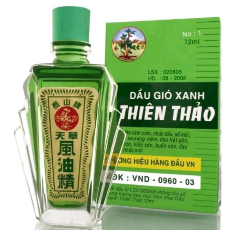 Dầu gió Thiên Thảo chai 12ml [ Shop cam kết hàng chính hãng, có hóa đơn chứng từ đầy đủ]