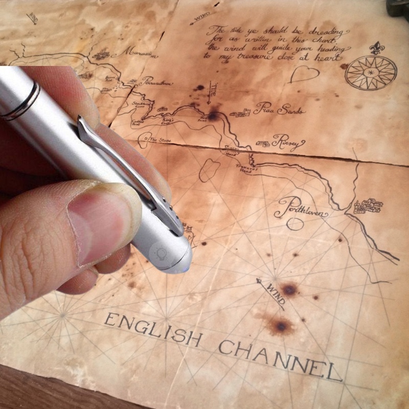 Bút Bi Mực Vô Hình Bằng Kim Loại UV Cho Bé