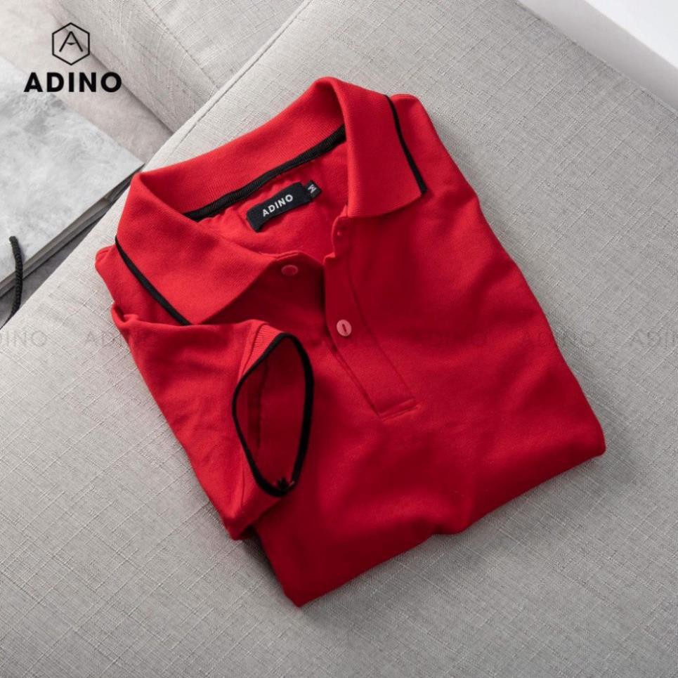 Áo Phông Polo Đôi Nam,Nữ ADINO Áo Polo Sản Xuất Trong Nươc Chất Liệu Cotton Thấm Hút Mồ Hôi, Cổ Tay Lỡ  ྇