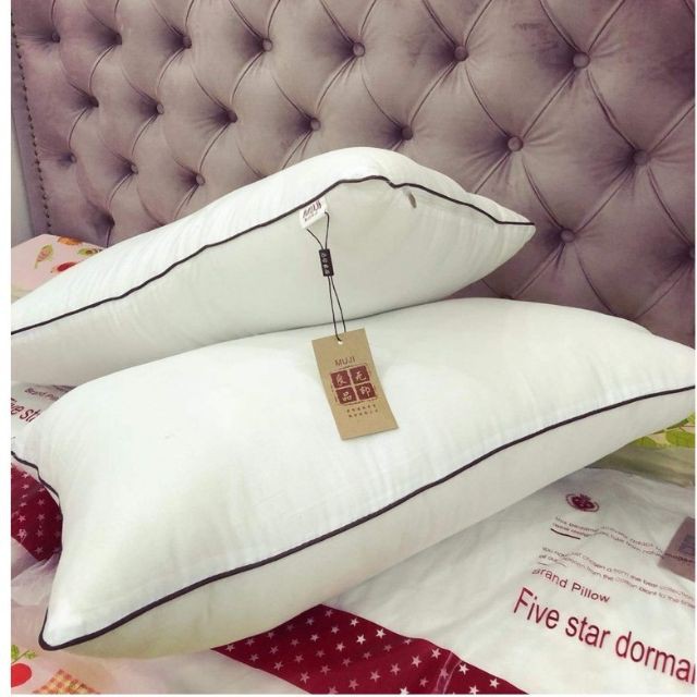 Ruột gối nằm bông trắng Muji 50cmx70cm