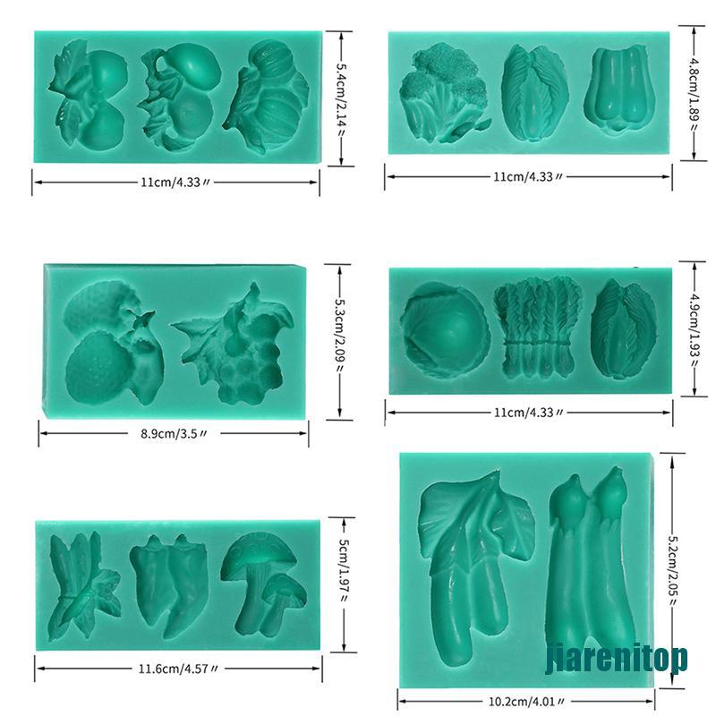 Khuôn Silicon Tạo Hình Rau Củ Quả 3d Sáng Tạo