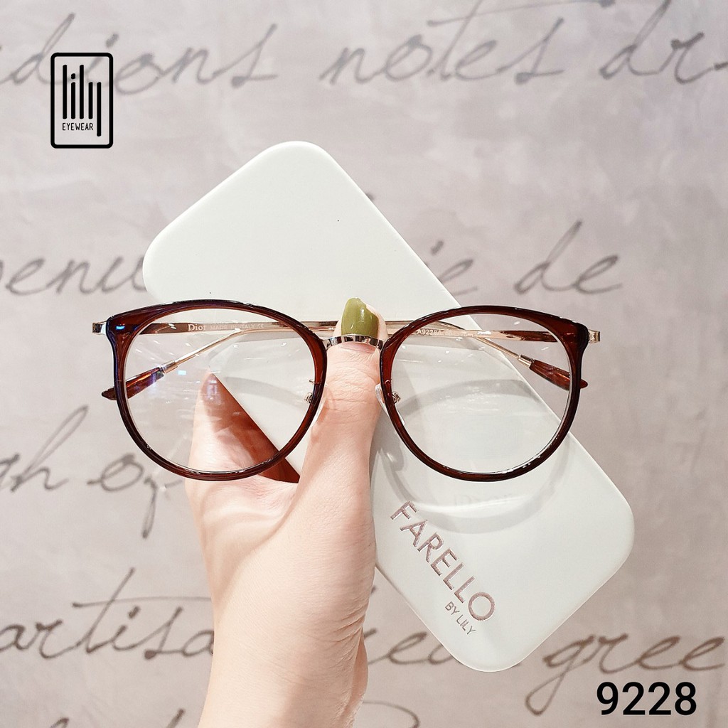 Gọng kính cận thời trang kim loại Di9228 Lilyeyewear