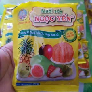 Muối sấy ngọc yến, chấm hoa quả cực ngon