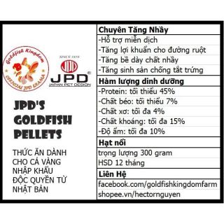 Cám JPD KingYo - tăng nhầy hạt nổi gói 300gr