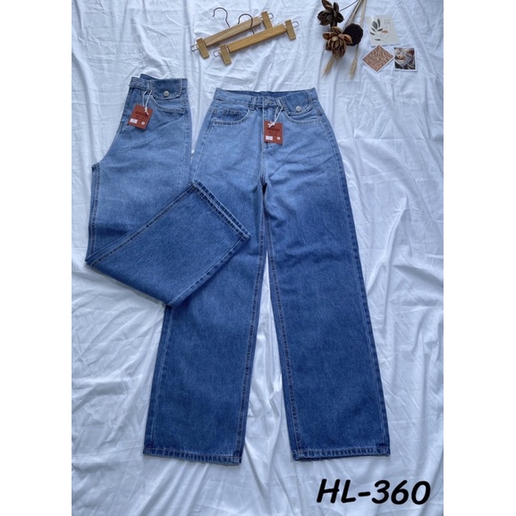 Quần jean baggy ống xuông rộng phong cách nổi bật Full Zize SML