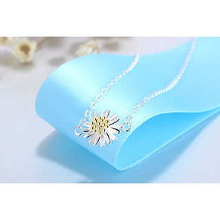 Lắc chân bạc hoa cúc cao cấp Hàn Quốc