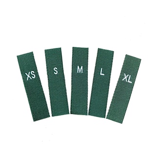 Nhãn dệt_size label_Màu xanh lá đậm_WLVN39