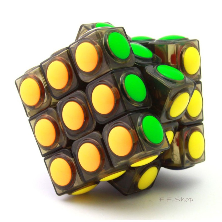 Rubik 3x3 Chấm Bi - Rubic 3 Tầng Stickerless (RB003)
