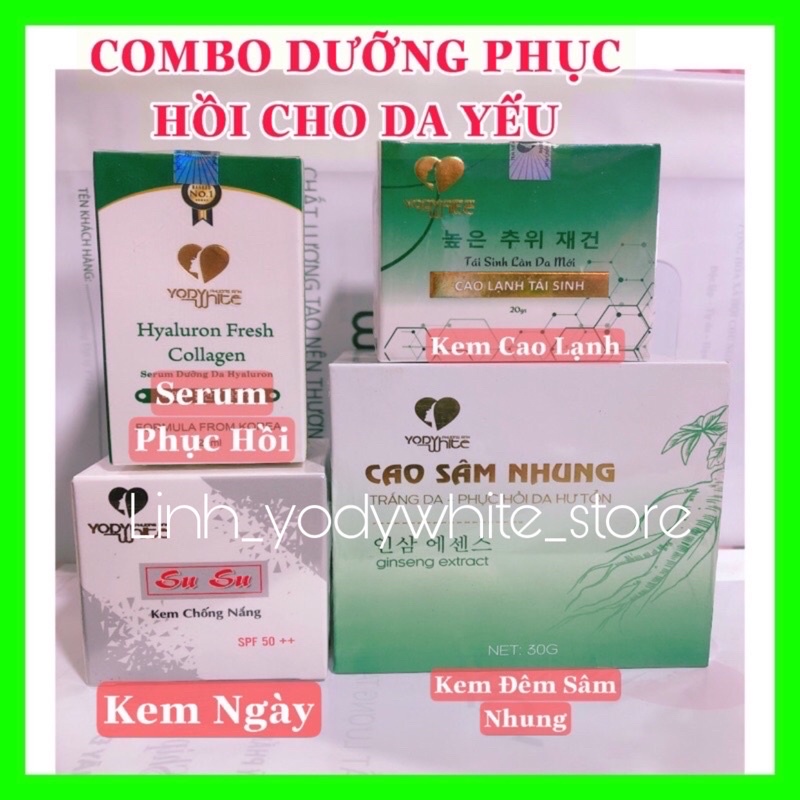 COMBO DƯỠNG PHỤC HỒI CHO DA YẾU PHƯƠNG ANH
