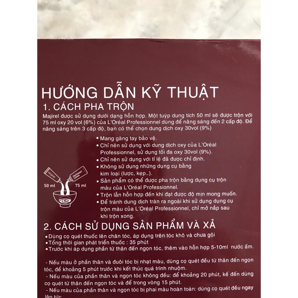 Thuốc nhuộm tóc màu nâu ấm ánh kim sáng L'Oreal Majirel Light Mahogany Iridescent Brown 5.52 50ml