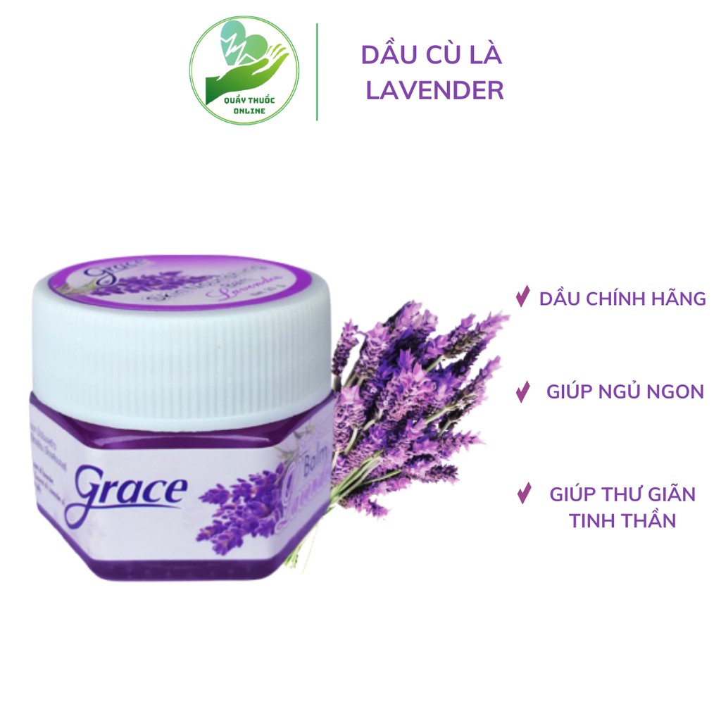 Dầu cù là lavender giúp ngủ ngon Grace hàng chính hãng thái lan 20gr