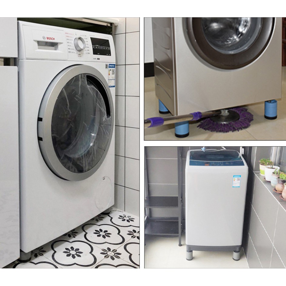 SÉT 4 ĐẾ TỦ LẠNH, MÁY GIẶT CHỐNG RUNG SILICOL