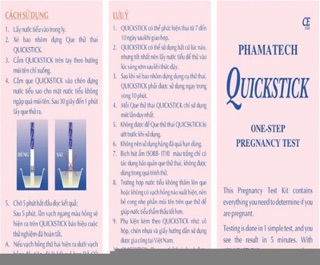Que thử thai Quickstick Pharmatech USA (nhập khẩu)