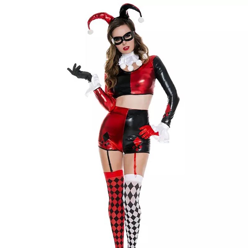 Bộ Đồ Hóa Trang Nhân Vật Harley Quinn Cá Tính Cho Nữ