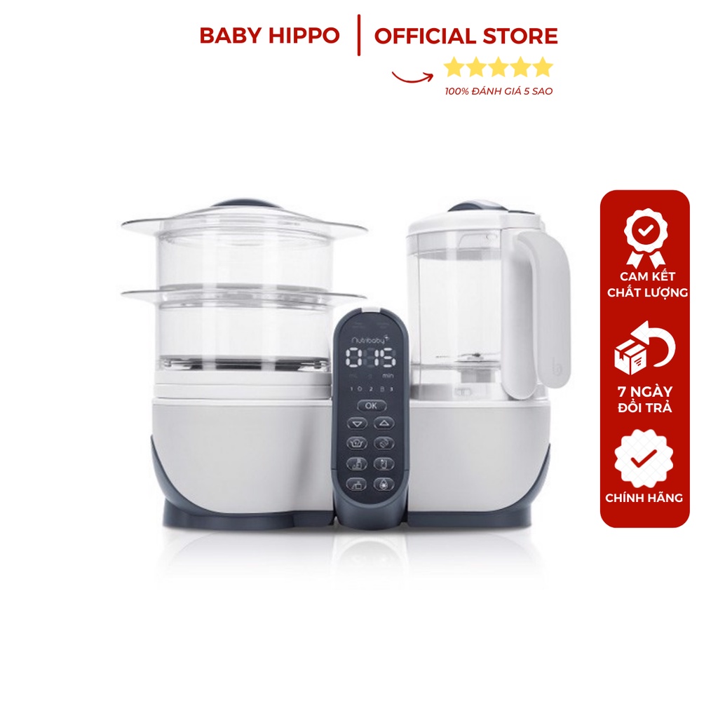 MÁY XAY HẤP ĐA NĂNG NUTRIBABY PLUS 5IN1 BABYMOOV