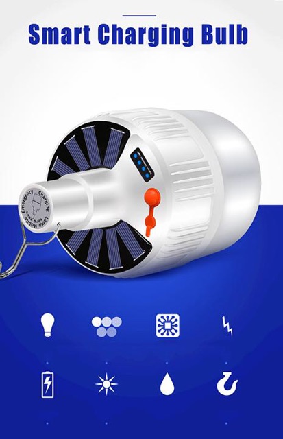 Đèn Leg Tích Điện Năng Lượng Mặt Trời Siêu Sáng Có Điều Khiển Từ Xa, 5 Chế Độ Sáng