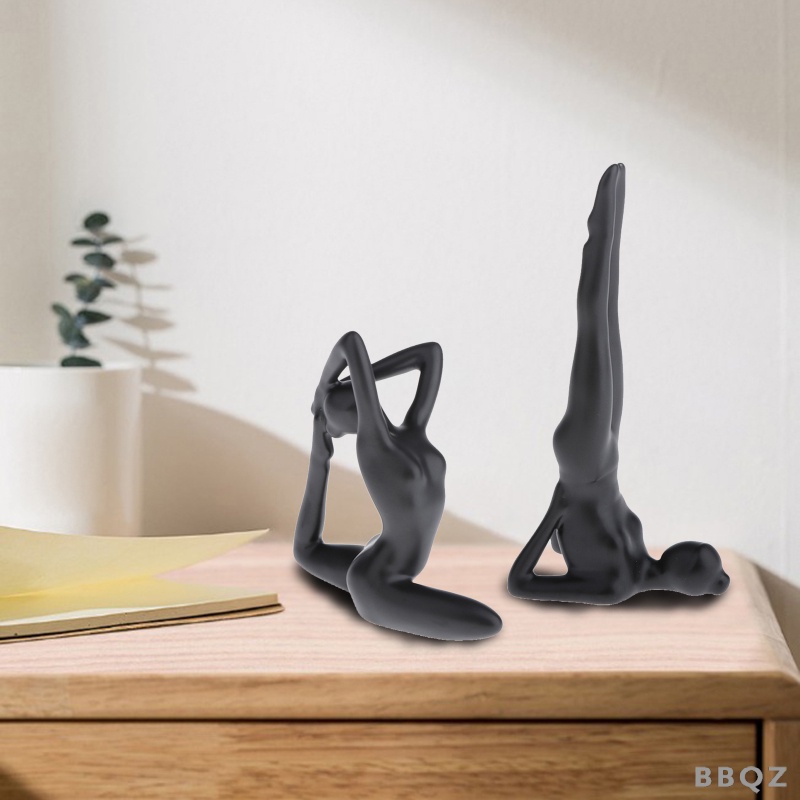 2 Máy Tính Để Bàn Bé Gái Yoga Tư Thế Tượng Mẫu Trang Trí Văn Phòng Tại Nhà